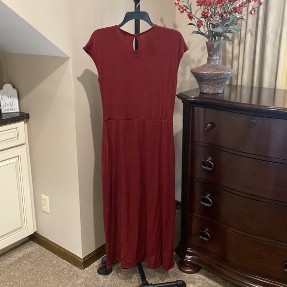 NWT - Alfani dark red long sweater dress - Picture 3 of 5